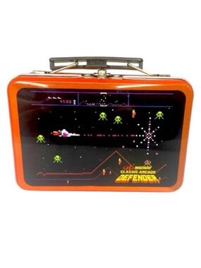 Midway Classic Arcade Defender Teeny Toys Miniature Tin Lunchbox